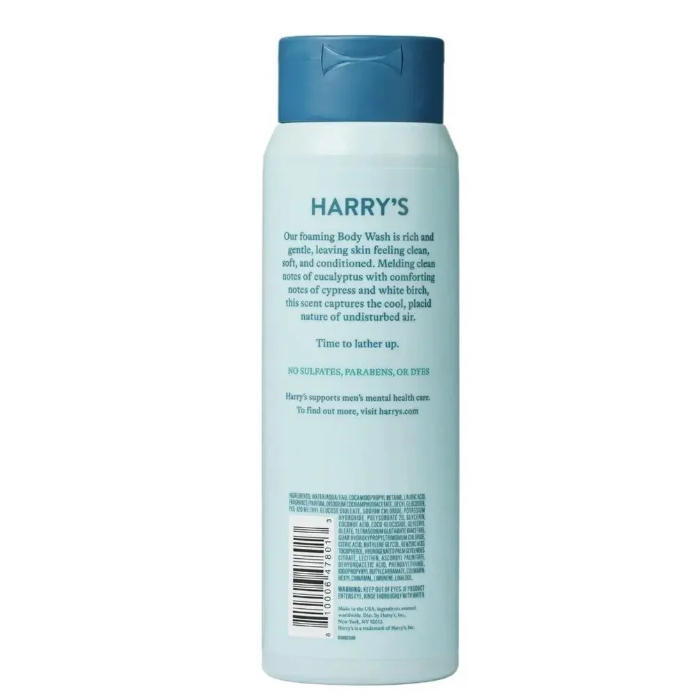 Harry’s Men’s Body Wash Wildlands Scent 16 fl oz (Pack of 6) New